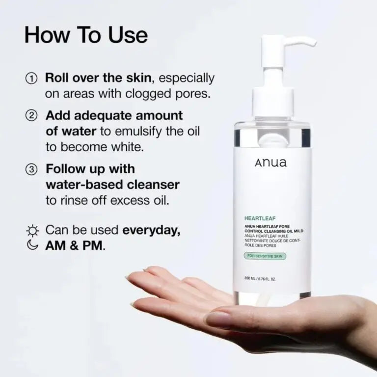 Anua Heartleaf Pore Cleansing Oil Mild
